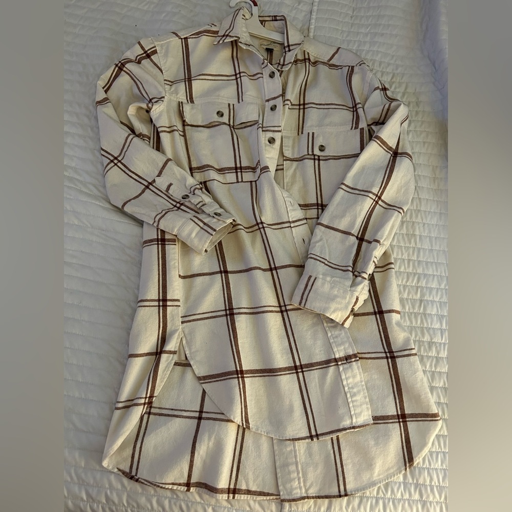 Long sleeve plaid dress